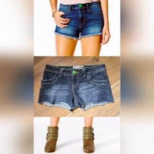 American Rag Cie Low Rise Dark Wash Denim Cutoff Shorts
